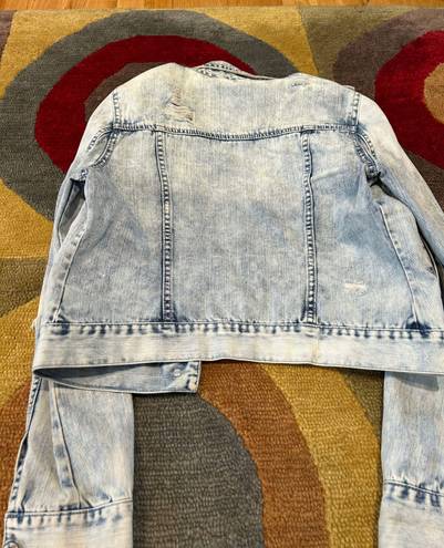 Aeropostale Bethany Mota Collection Denim Jean Jacket Light Acid Wash Medium