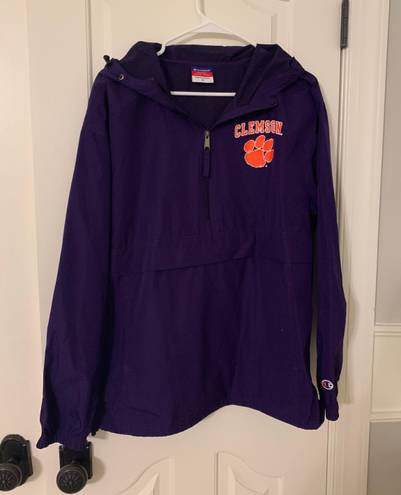 Clemson Rain Jacket Purple Size M