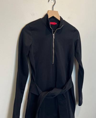 n:philanthropy : Elsa Tie-Waist Dress Sweatshirt Black Mini Dress