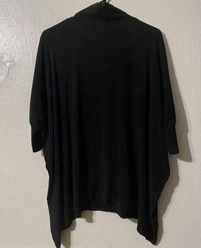 Vince  Poncho Top Womens Medium Black Cashmere Blend Contemporary Minimalist