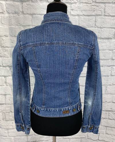 DKNY Jeans cotton blend button up denim jacket 