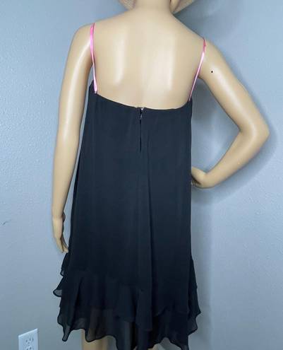 Isaac Mizrahi New York Black Spaghetti Strap or Strapless Shift Dress Size 10