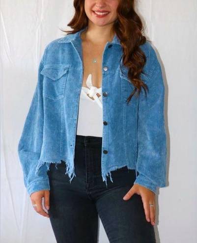 Vintage Blue Karly  Corduroy Jacket