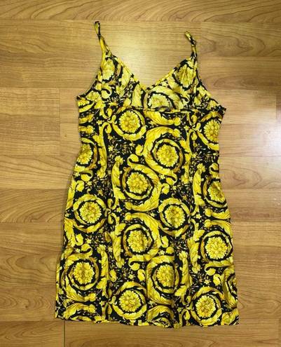 Versace Barocco Silk Pajama Slip Medium