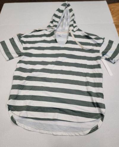 Caslon  Casual Pullover Hoodie Striped Size M B9