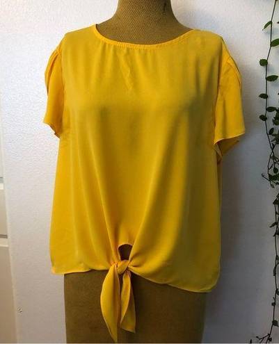 Petal New  Sleeve Knot Front Top