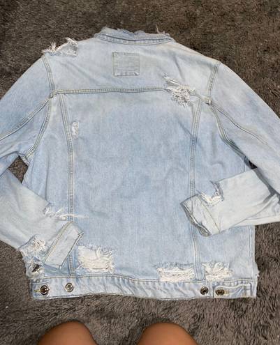 ZARA Distressed Denim Jacket