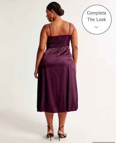 Abercrombie & Fitch Purple MIDI Dress With Slit