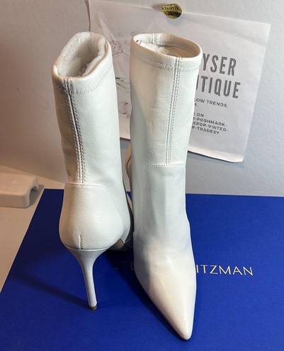 Stuart Weitzman Women's 100 Stretch High Heel Booties white #chic #casual #party #classic #winter