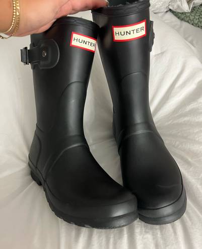 Hunter Rain Boots Matte Black