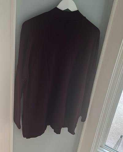 Lou & grey  Maroon Mockneck Tunic Sweater