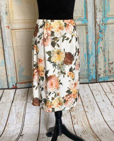 Catherine Malandrino Women's Floral Print Lined Straight Skirt Size Small