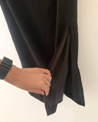 Bardot NWT  Solange Off-the-Shoulder Bell Sleeve Slit Dress in Black Size 8/M