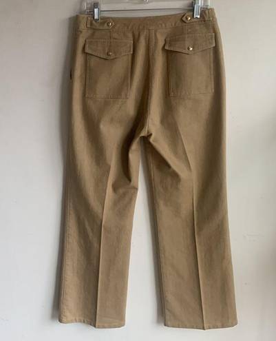 St. John  Sport By Marie Gray Wide Leg Tan Pants Sz 12