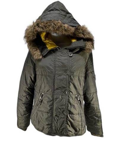 Gallery Giacca  Puffer Jacket Parka Coat Faux Fur Hoodie Winter Jacket M