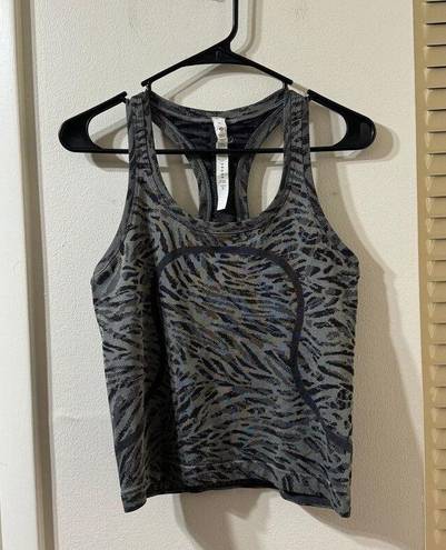 Lululemon  Swiftly Tech Racerback Tank 2.0 Size 6 Primal Clash Grey