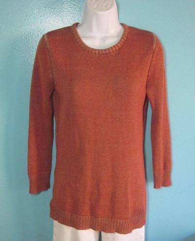 Elizabeth and James Textile  Orange Cotton Sweater Size S