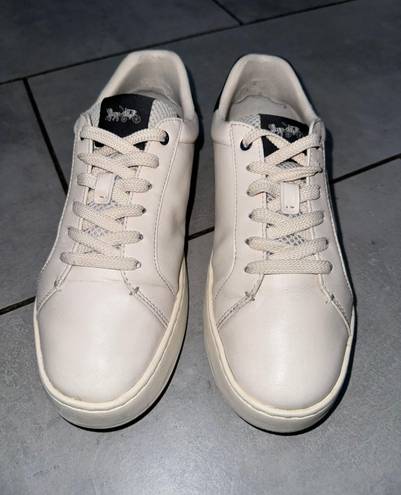 Coach G4950 Clip Low Top Sneaker Chalk/Navy Shoes
