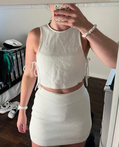 ZARA White Two Piece Set