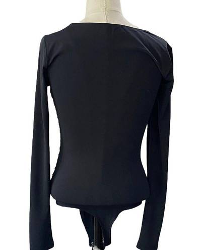 Abercrombie & Fitch  A&F Soft Matte Seamless Long-Sleeve Squareneck Bodysuit