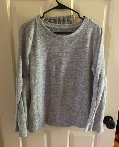 a.n.a Grey Bell Sleeve Sweater