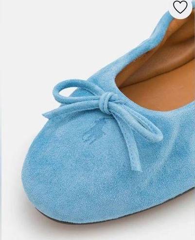 Polo  Ralph Lauren suede pony ballet bow flats