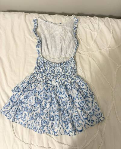 Blue And White Mini Dress