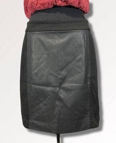 Loft  Faux Leather Pencil Skirt Women’s Size 8 Petite