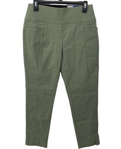 Apt. 9 NWT  Tummy Control Mid Rise Ankle Pants SMALL Olive Green