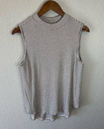 Sonoma ‎ | Black & White Stripped Tank Top Sz. L