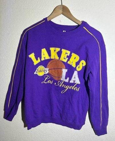 Nba  Los Angeles Lakers Purple Sweatshirt Size Small