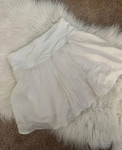 White tennis skirt