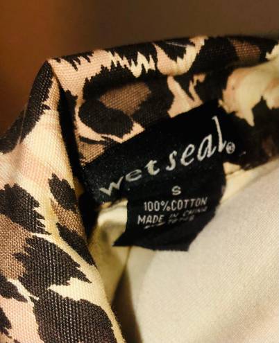 Wet Seal Leopard Jacket Size Small