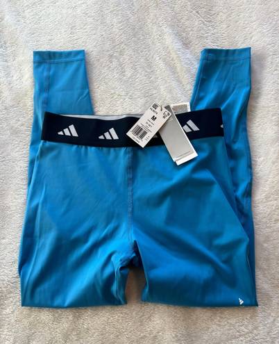 Adidas Blue Techfit 7/8 Tights