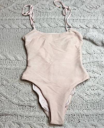 Vitamin A  Valentina One Piece‎ Ribbed Blush Size Small