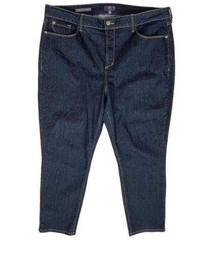 NYDJ  Ira Relaxed Ankle Dark Wash Jeans