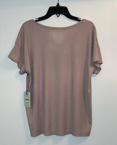 Second Skin Tommy John  Sleep Loungewear Ribbed T-Shirt Light Pink X-Small NWT