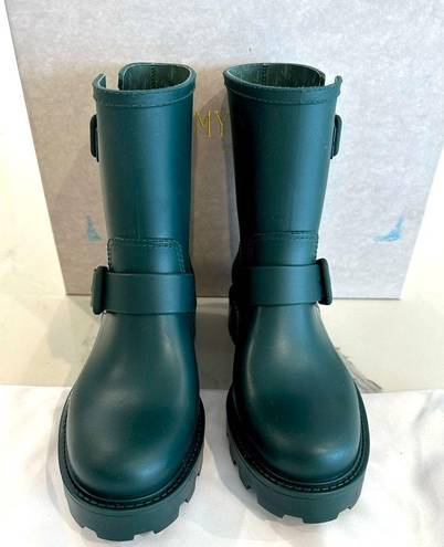 Jimmy Choo  Rubber Yael Moto Rain Boot