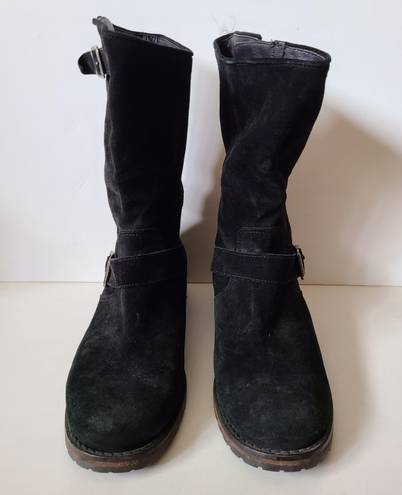 Vero Cuoio Boots Size 10.5 Black Suede