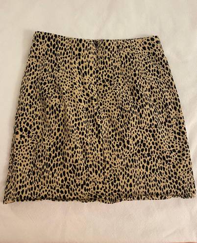 Brandy Melville Leopard Print Skirt