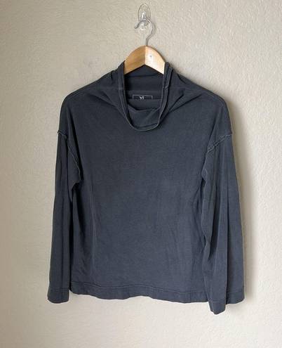 We The Free Grey Bell Sleeve Cowl Neck Top