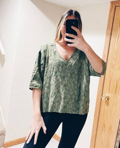 Treasure & Bond  Green Blouse NWT - Size Large