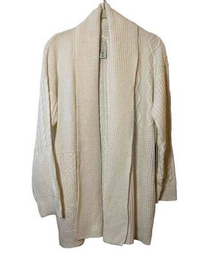 Joie NWT  Womens‎ Cream Open Front Cable Knitted Cardigan Sweater Size Medium