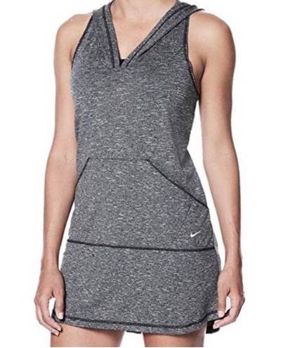 Nike Gray Hooded Cover Up Swim Dress  Size M