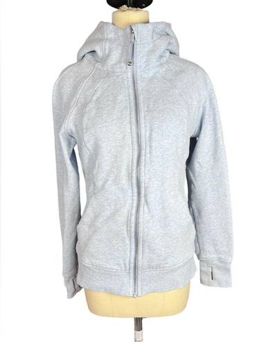 Lululemon  Heathered Blue scuba full zip size 8