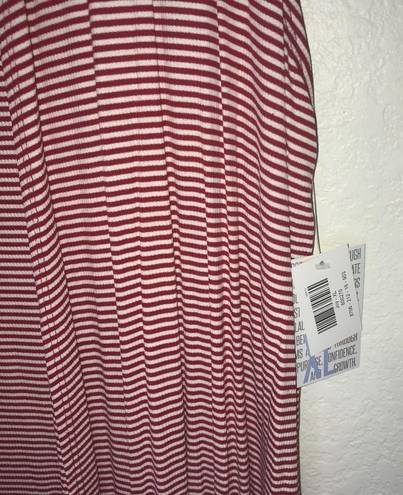 LuLaRoe  Red & White Striped Sweater Joy BNWT XL