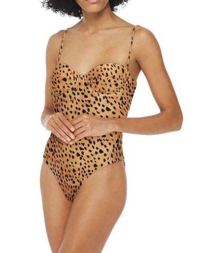 Vix Paula Hermanny  Corsage Leopard Print Swimsuit