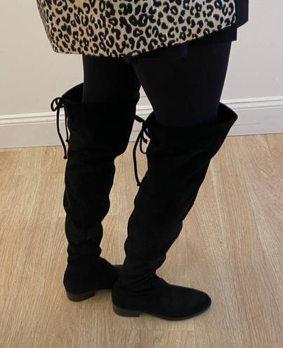 Unisa Black Over The Knee Boots