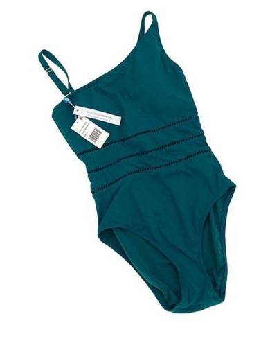 Bleu Rod Beattie Bleu by Rod Beattie Womens Ring Me Up One Shoulder Swimsuit Teal Size 4 NWT