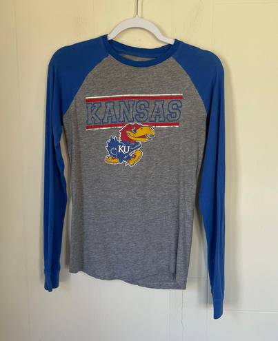 Edge Pro  Kansas University Jayhawks long sleeve tee T-shirt NCAA Women’s size M